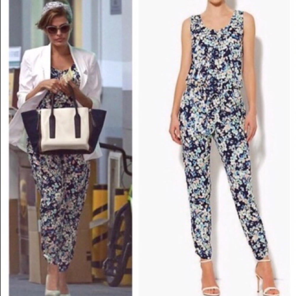 Floral jumpsuit by Eva Mendes
